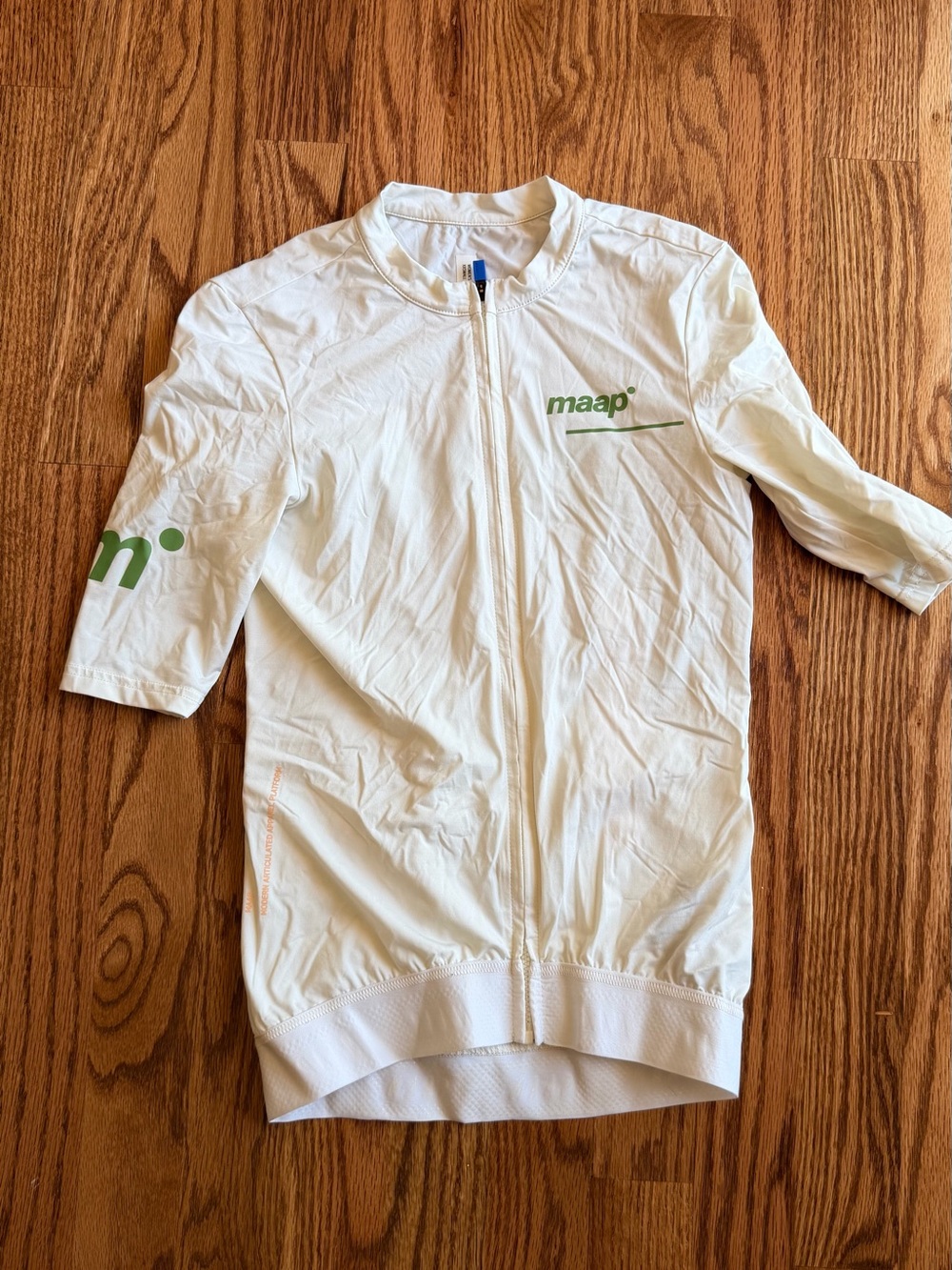 MAAP Women's White Cycling Jersey with Green Logo